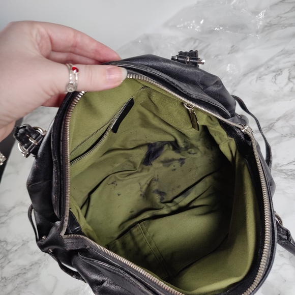 Salvatore Ferragamo Half Moon Black Leather Shoulder Bag AS-IS - Picture 13 of 15